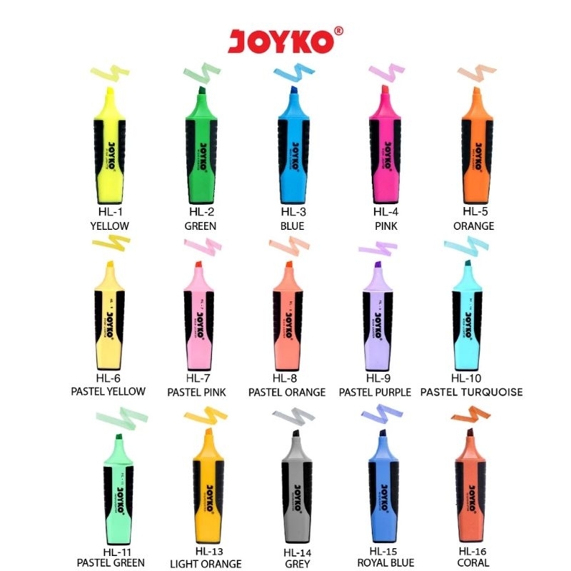 Joyko Highlighter Penanda Berwarna