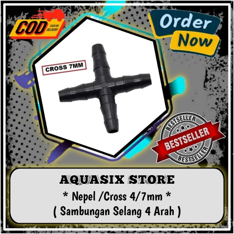 Splitter / Cross 4 Cabang 4/7mm