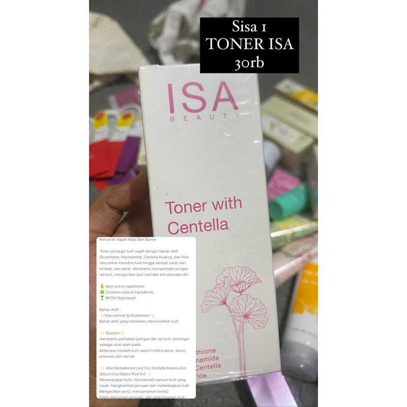 ISA toner with centella