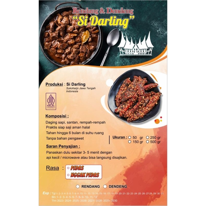 dendeng 50 gr
