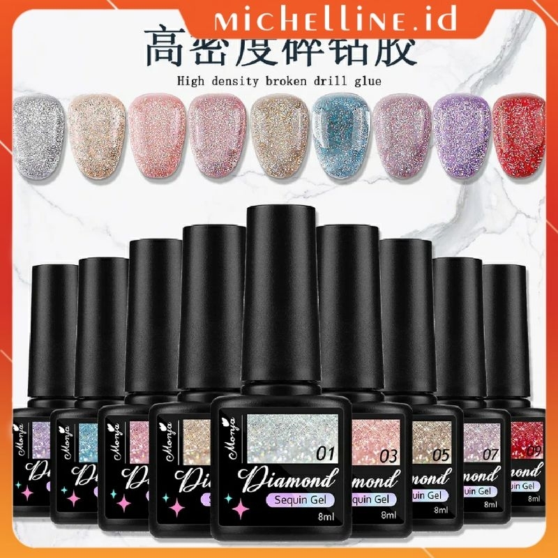 Monja Diamond Sequin Gel Polish
