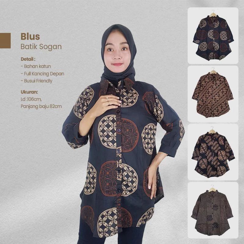 Blus Batik Sogan - Sekar ayu batik