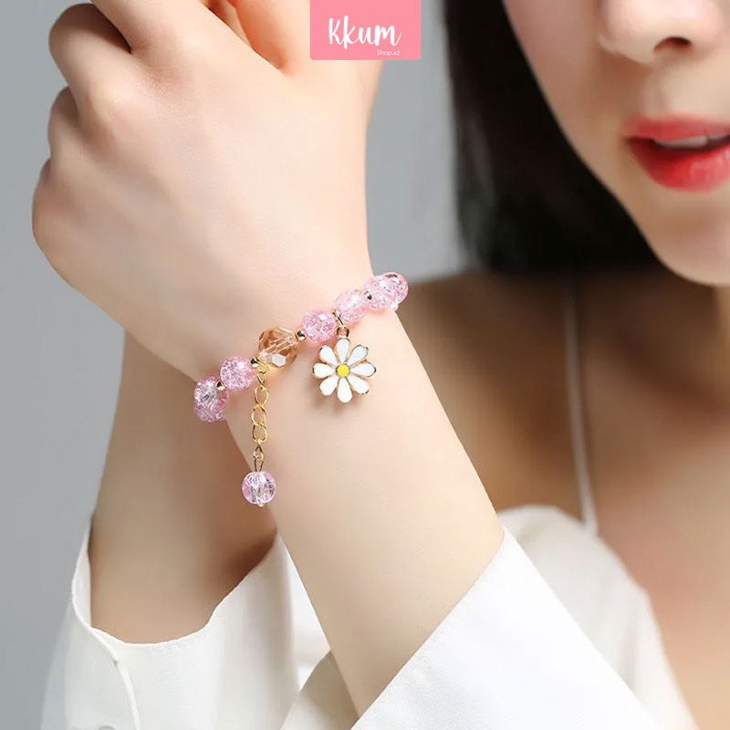 GELANG BUNGA CRISTAL