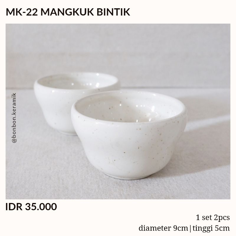 Mangkuk Bintik (1set 2pcs)