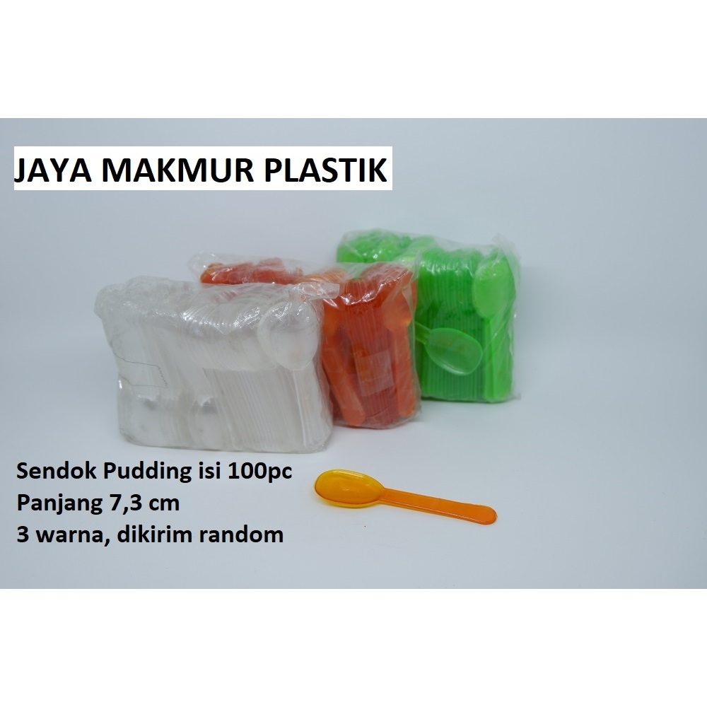 Sendok Pudding plastik / Sendok Pudding / Sendok pudding warna warni