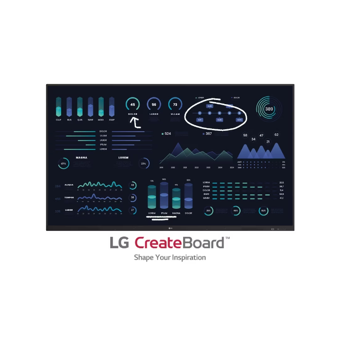 LG Interactive Flat Panel Display Type 65TR DJ-B 65 INCH - SMARTBOARD