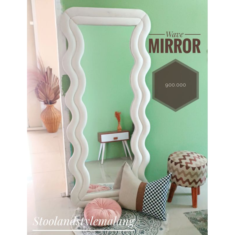 Cermin Wave Mirror 175x75