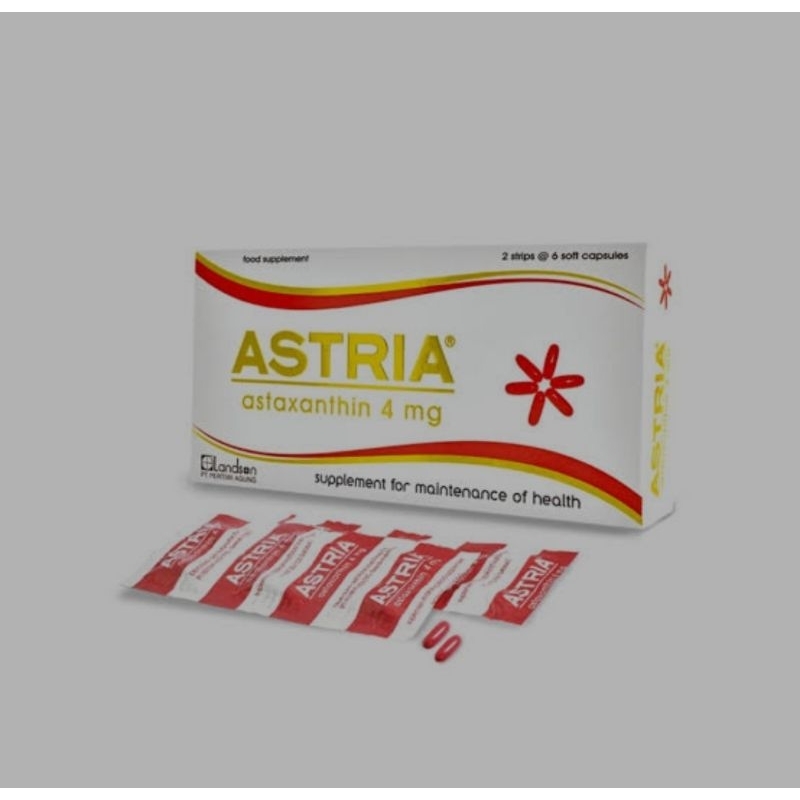 ASTRIA astaxanthin 4mg 12 kapsul