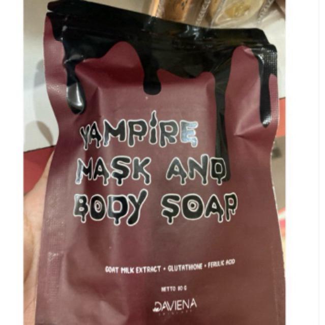 Vampire mask and body soap