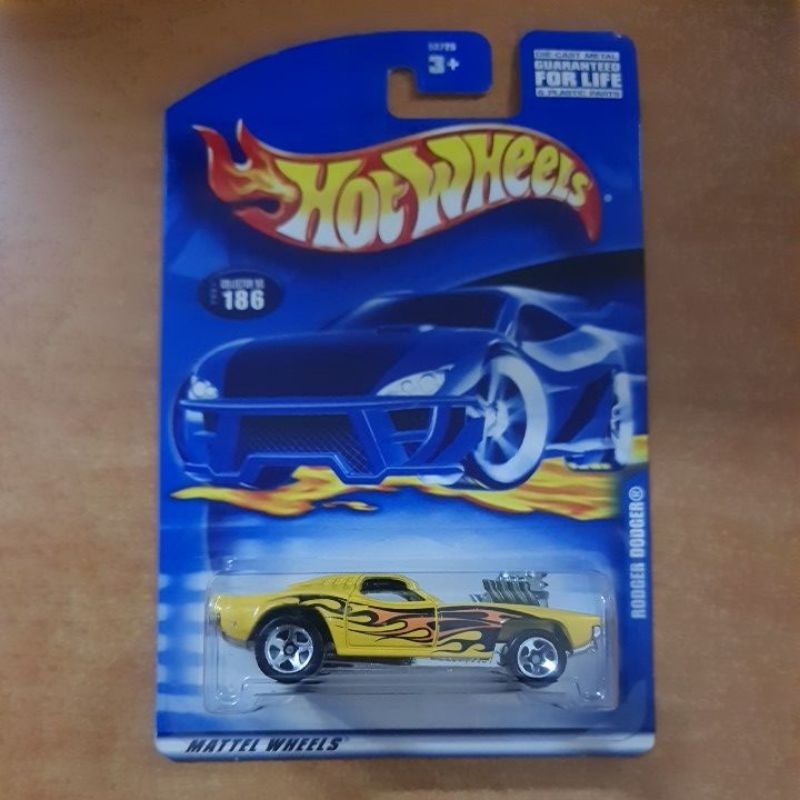 Hotwheels Rodger Rodger Kuning Tampo Api