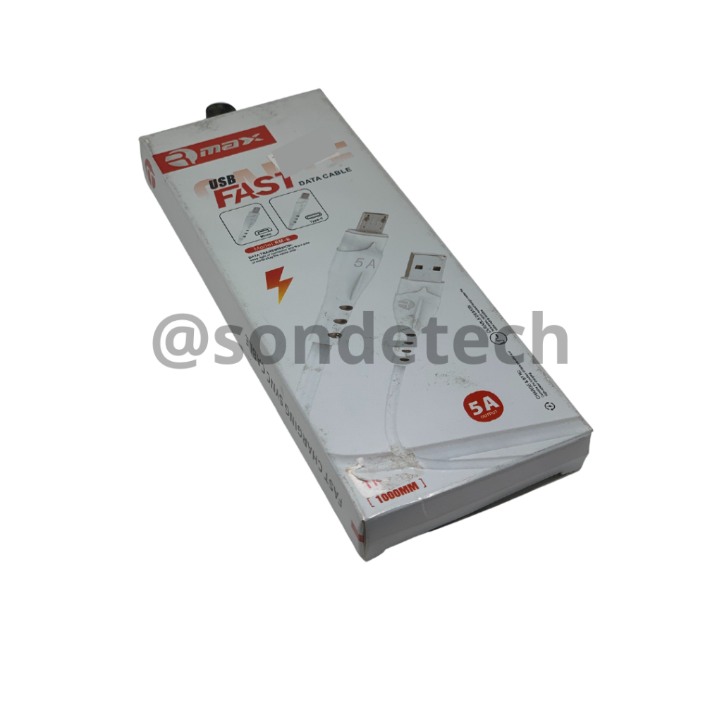 Kabel Data Rmax USB Mikro Micro RM-8 Fast 5A 1000mm