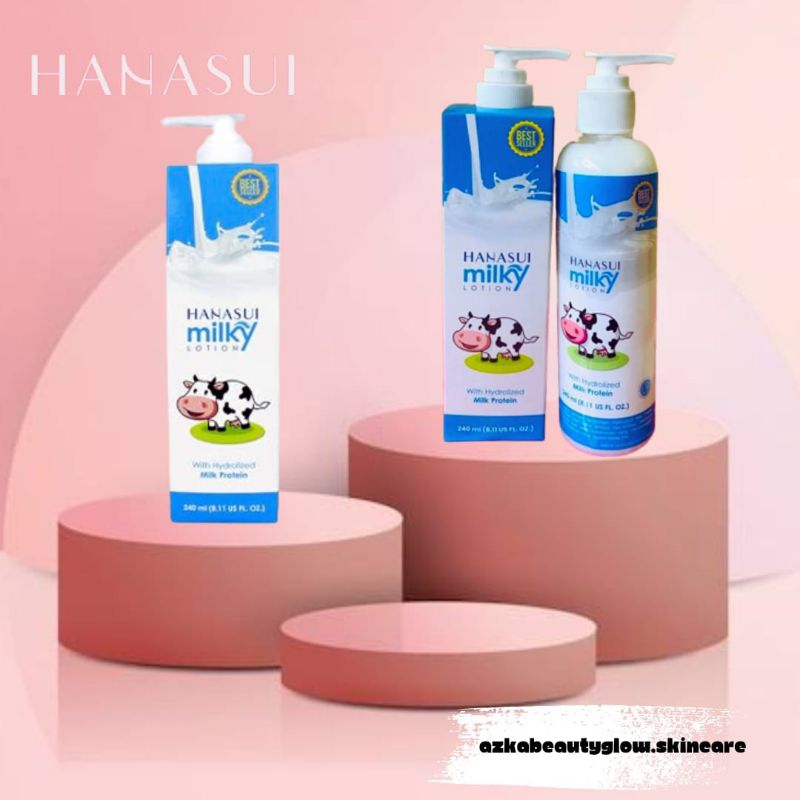 (COD)HANASUI BODY LOTION MILKY | 230ML