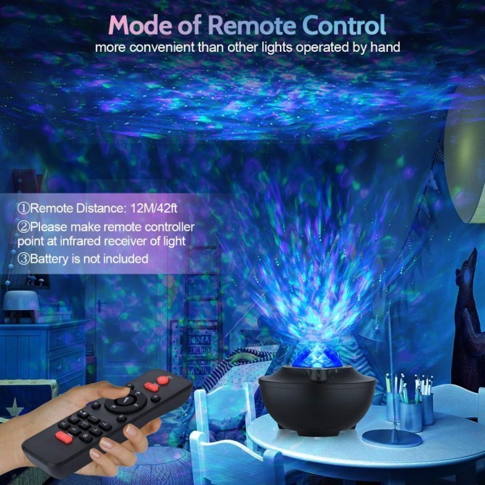 Aurora Lights Star Projector, Seianders Galaxy Projector (Black)