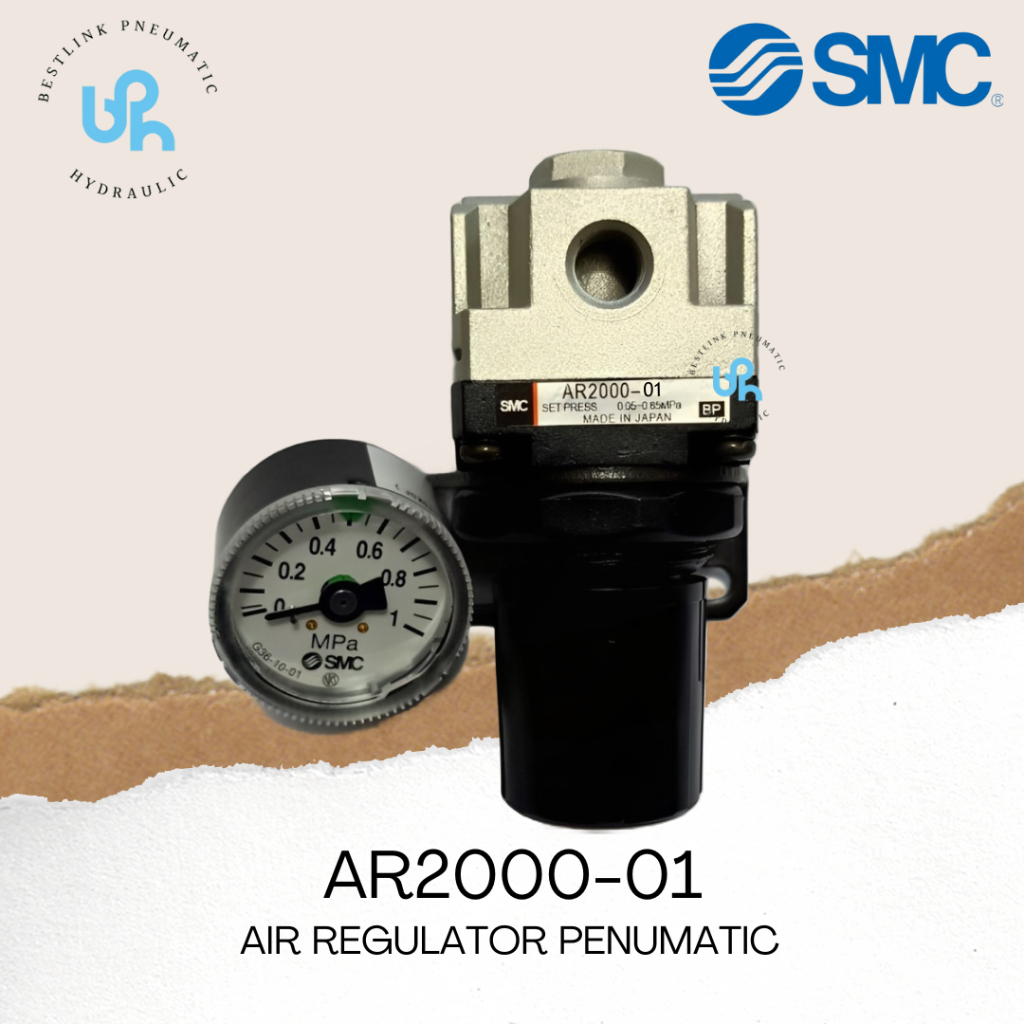 AR2000-01 SMC PNEUMATIC REGULATOR / AR20-01