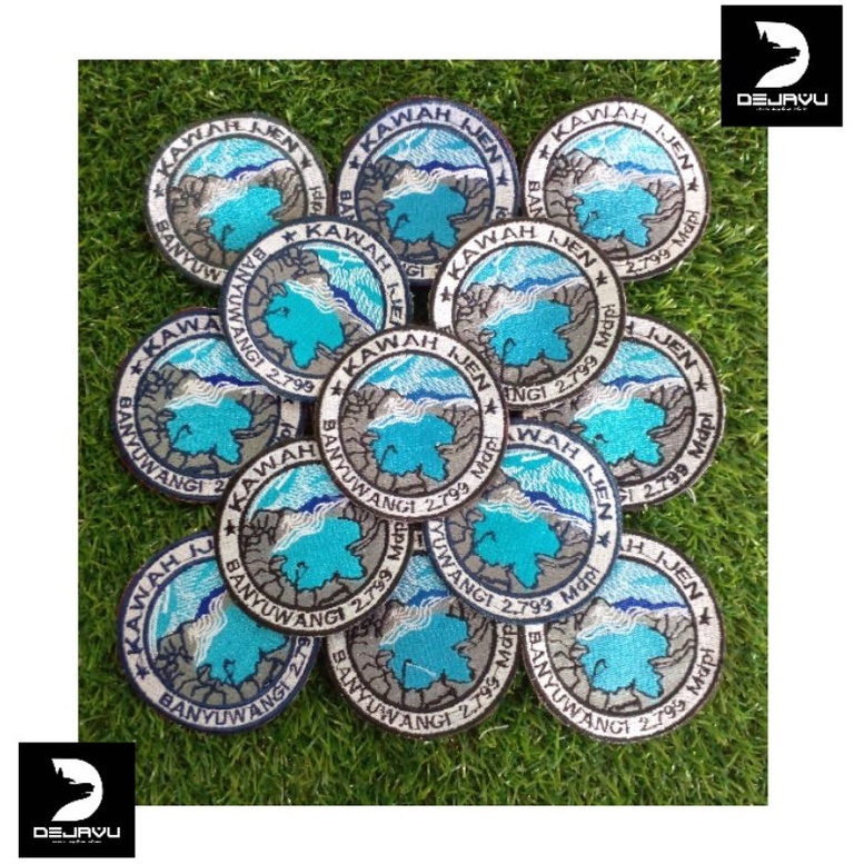 EMBLEM PATCH BORDIR KAWAH IJEN
