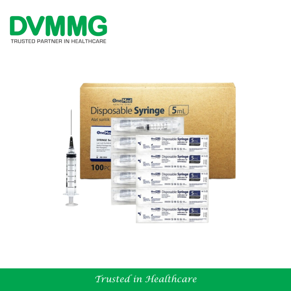 Onemed Disp Syringe 5cc per Box
