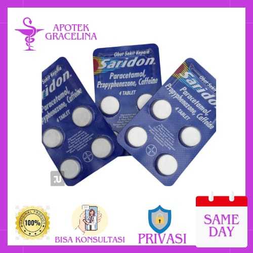 Obat demam/  Saridon 4 Tablet