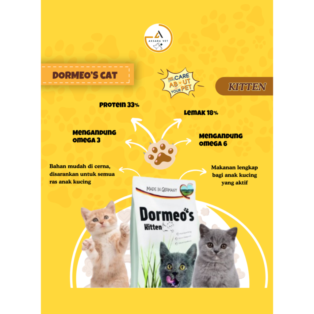 Dormeos Kitten Cat Food Repacking 1kg