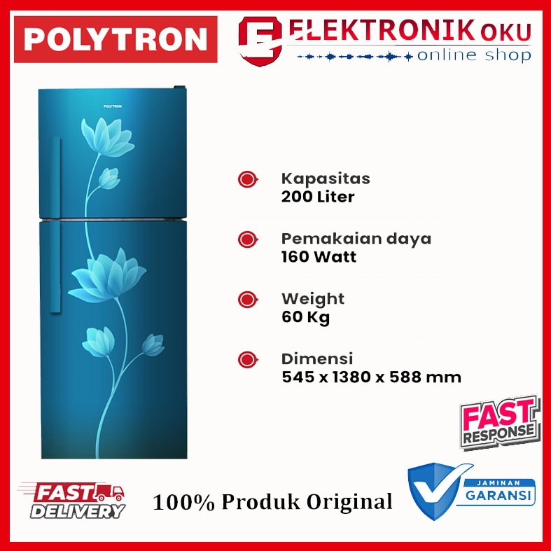 KULKAS LEMARI ES POLYTRON 2 PINTU PRB-219
