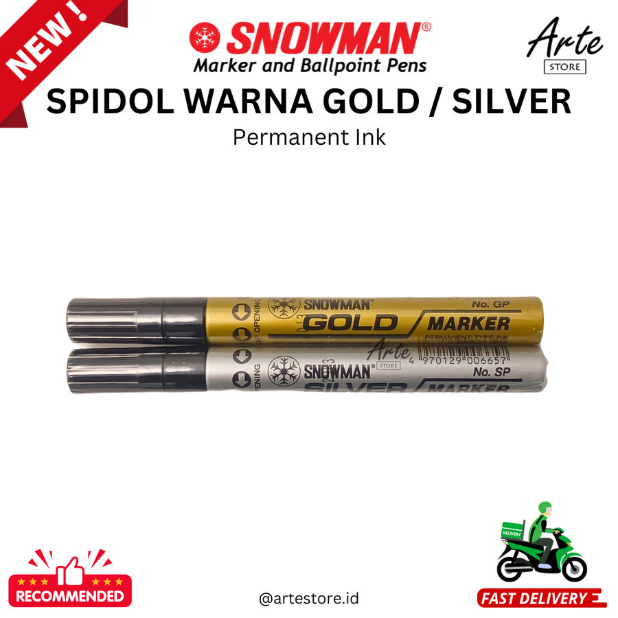 Spidol Snowman Gold / Silver
