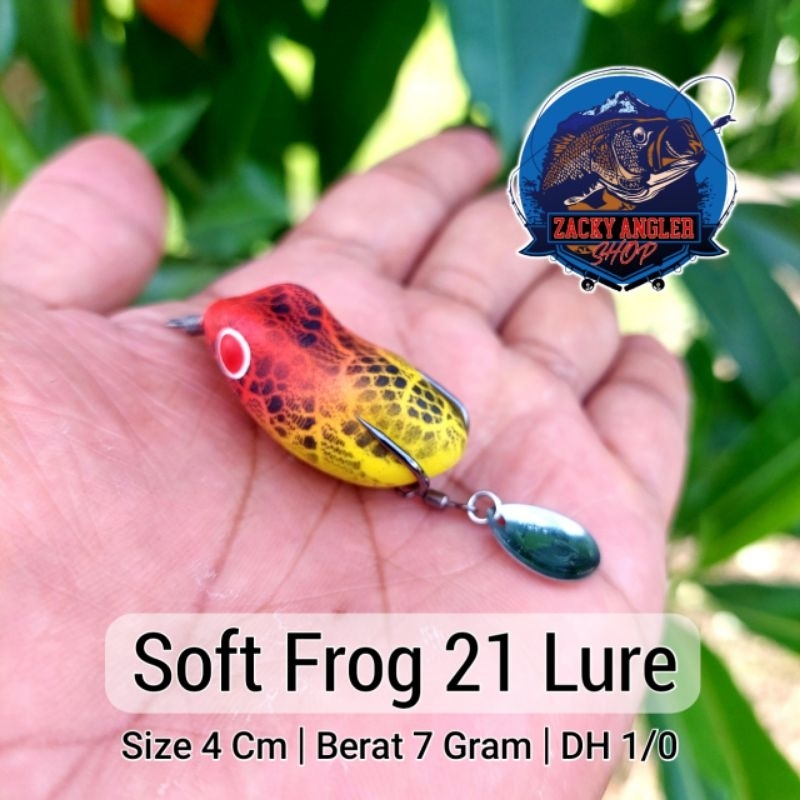 Soft Frog 21 Lure 4 Cm Single Blade Umpan Casting Gabus