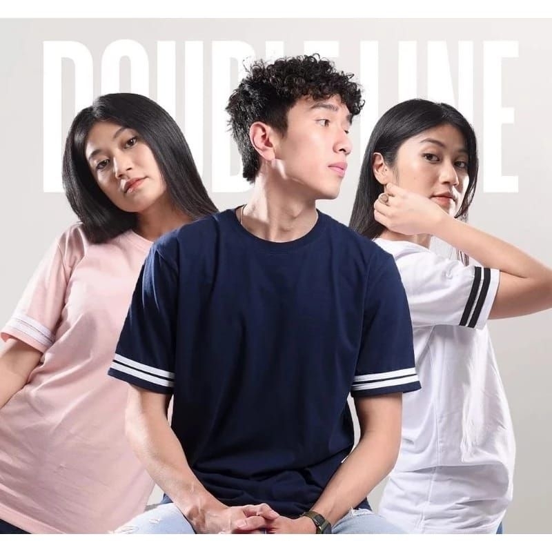 kaos list lengan polos