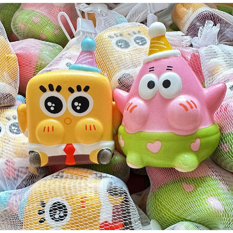 Mainan Squishy SpongeBob Dan Patrick Unik Lucu