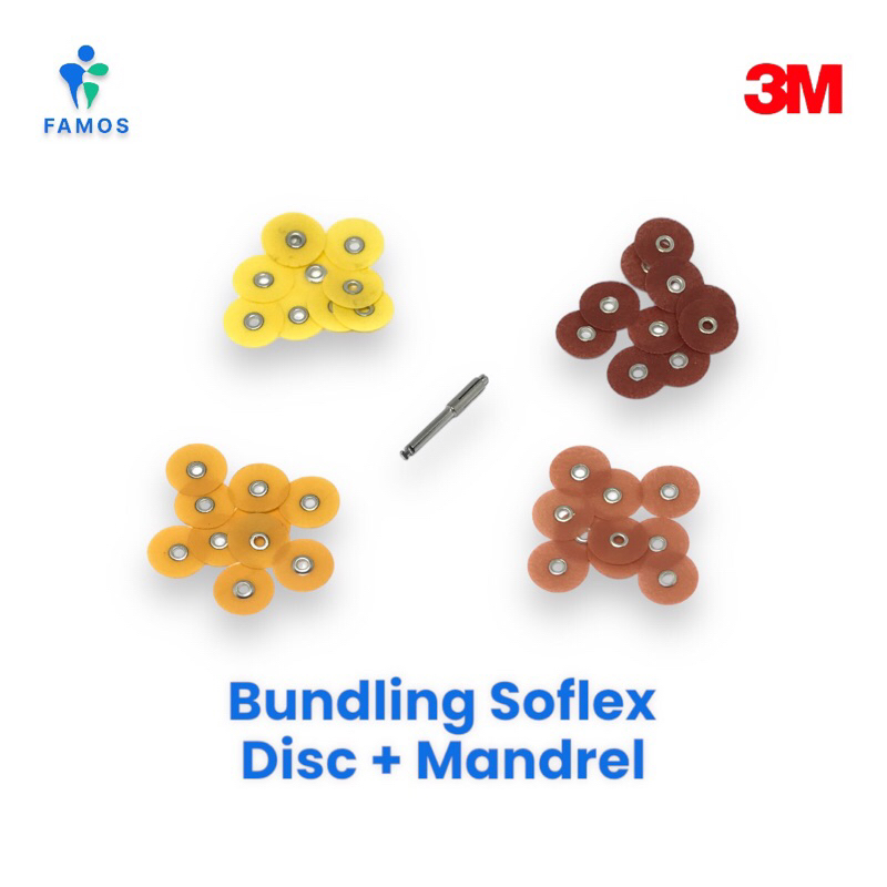 Dental soflex / Soflex polishing disc / Soflex disc mandrel / Soflex 3m