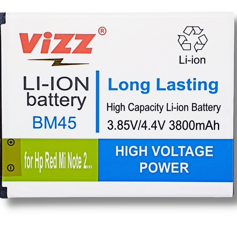 Baterai VIZZ BM45 MI note 2