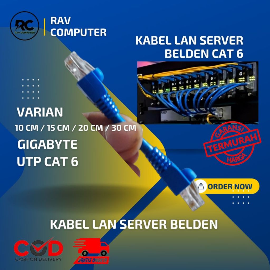 KABEL LAN SERVER GIGABYTE CAT 6 BELDEN