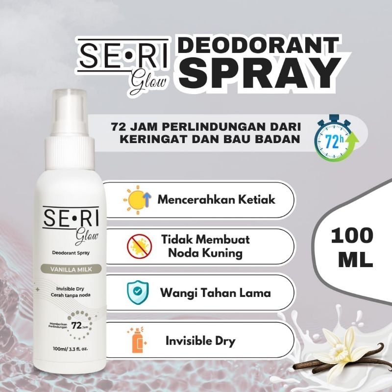 seri glow deodorant spray