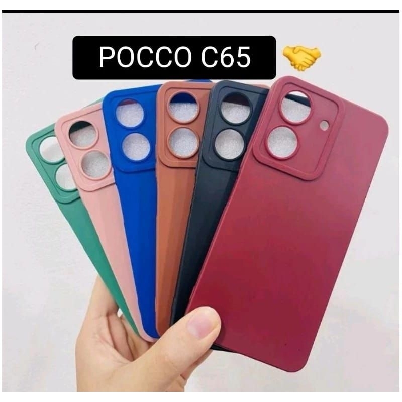 Silikon Softcase Xiaomi Poco C65 4G Macaron pro Camera