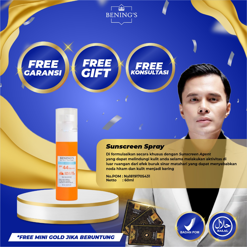 BENING'S SUNSCREEN SPRAY | SUNSCREEN SEMPROT | SUNCREEN PRAKTIS