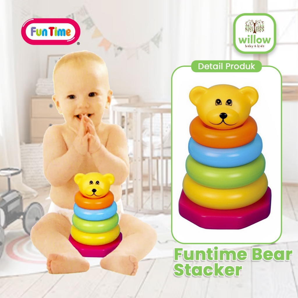 Mainan Edukasi Anak - Funtime Bear Stacker