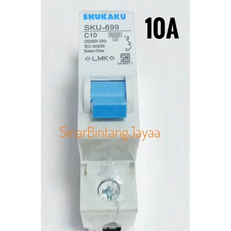 Shukaku MCB biru 10 A 1 phase