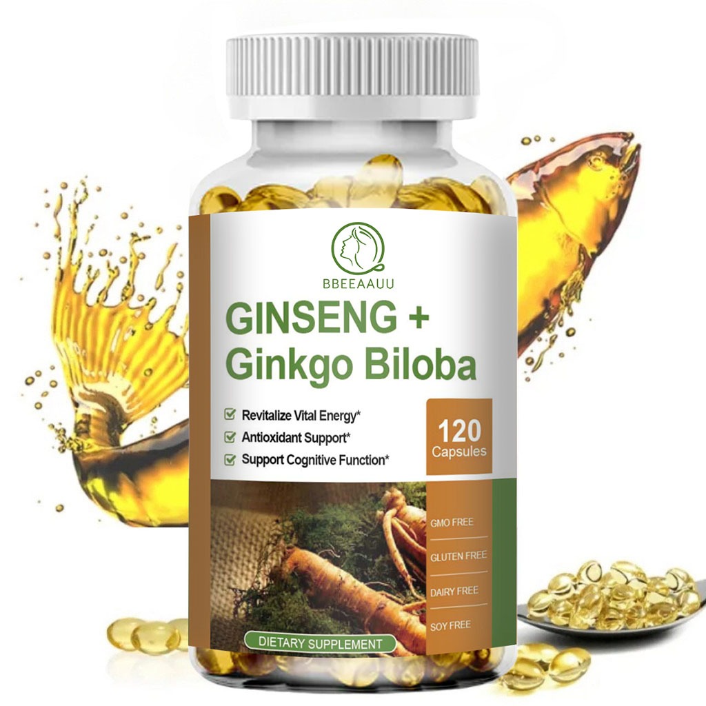 Original Bbeeaauu Ginseng Complex Capsules 1000mg Support Cognitive Function Brain Function Assists