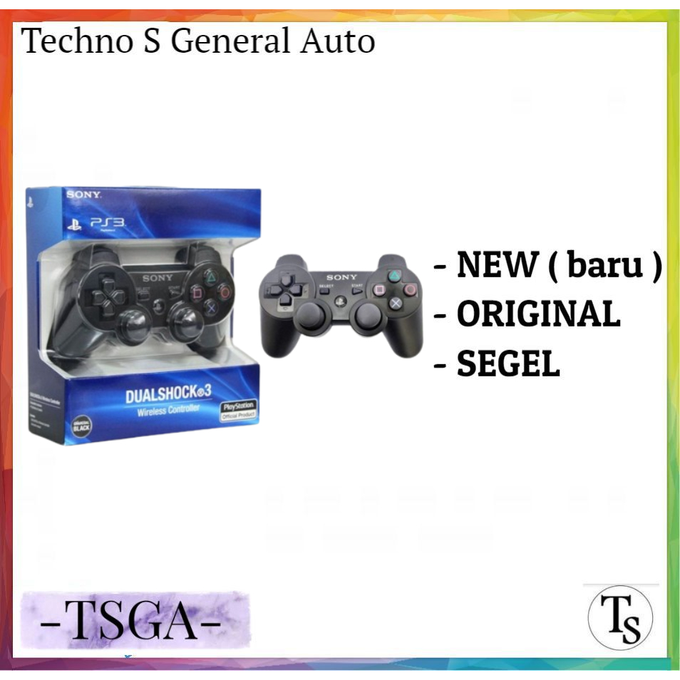 Stik Stick Controller For PS3 Wireless Hitam - Gamepad For PS 3 / PC