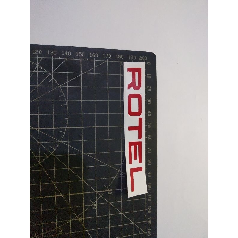 cutting stiker rotel