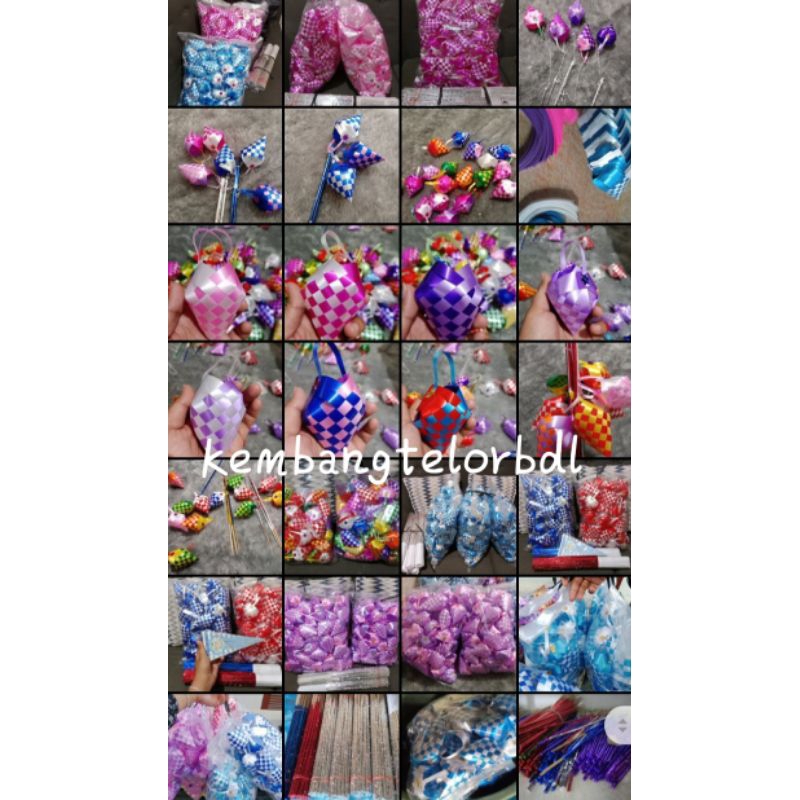 Kembang Telor 150pcs + bambu