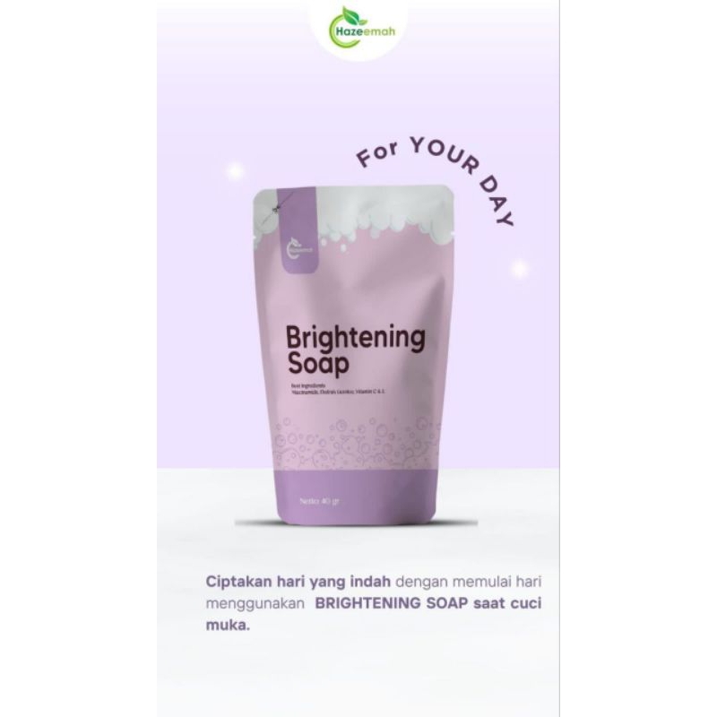Brightening soap