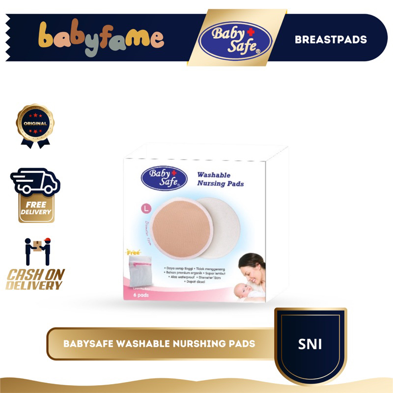 BABY SAFE WASHABLE NURSING PADS