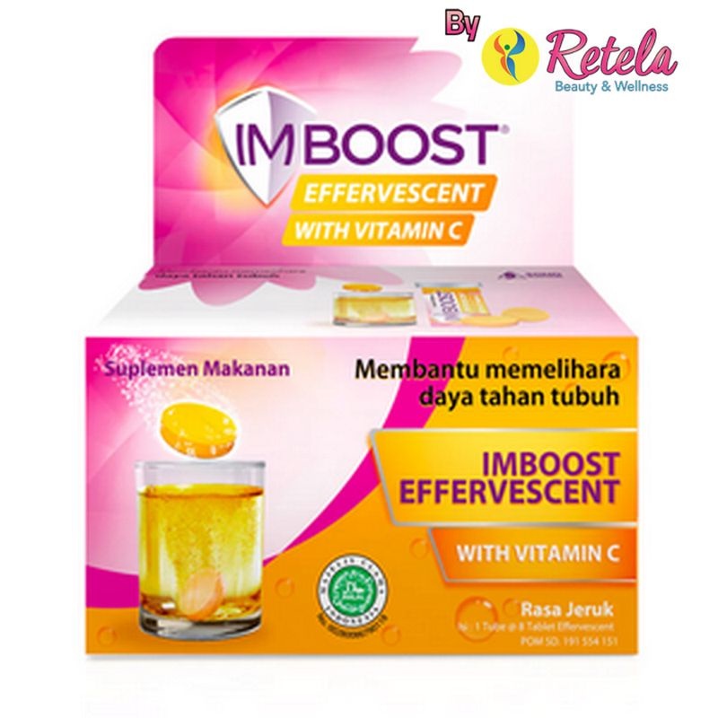 IMBOOST EFFERVESCENT VIT C JERUK 1 BOX 8 TABLET