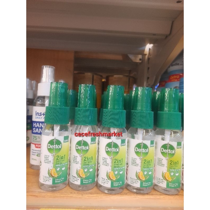 dettol hands and surfaces spray 50 ml