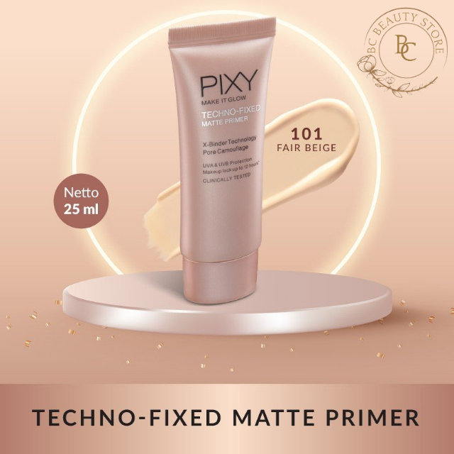 PIXY Make It Glow Techno Fixed Matte Primer 101 Fair Beige