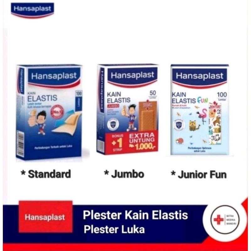 Hansaplast Plester Kain Elastis Plester Luka Per Box