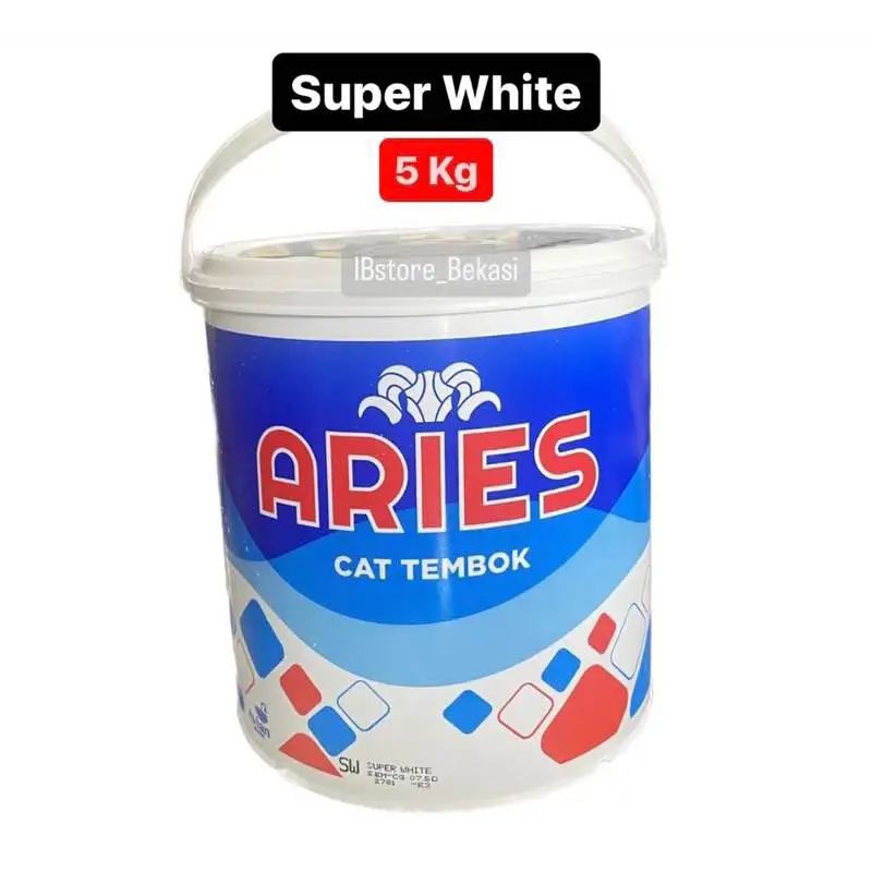 cat tembok putih interior 5kg ARIES
