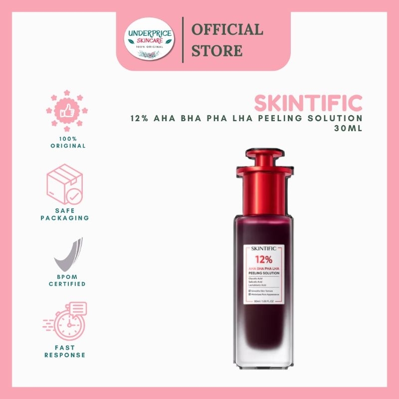 SKINTIFIC 12% AHA BHA PHA LHA Peeling Solution