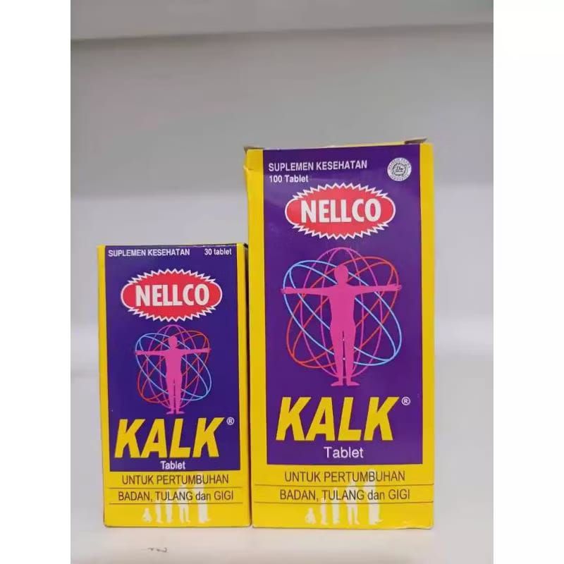 Kalk Nellco Tablet (1Botol @30Tablet / 100Tablet)