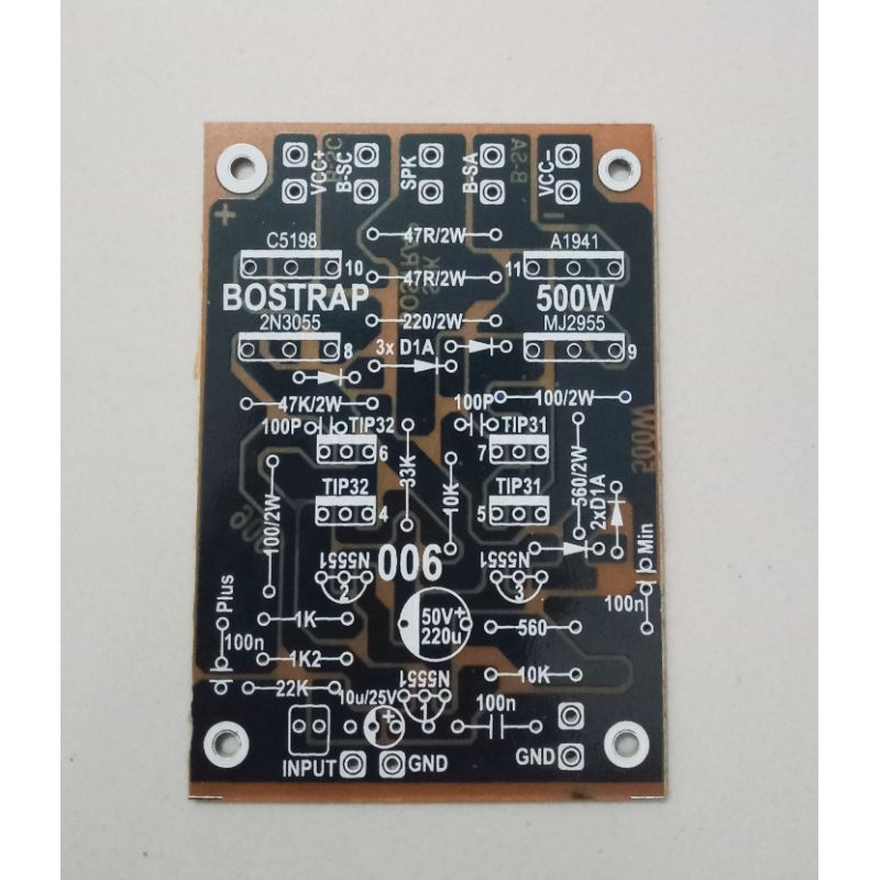 PCB Power Amplifier 500W BOSTRAP 006