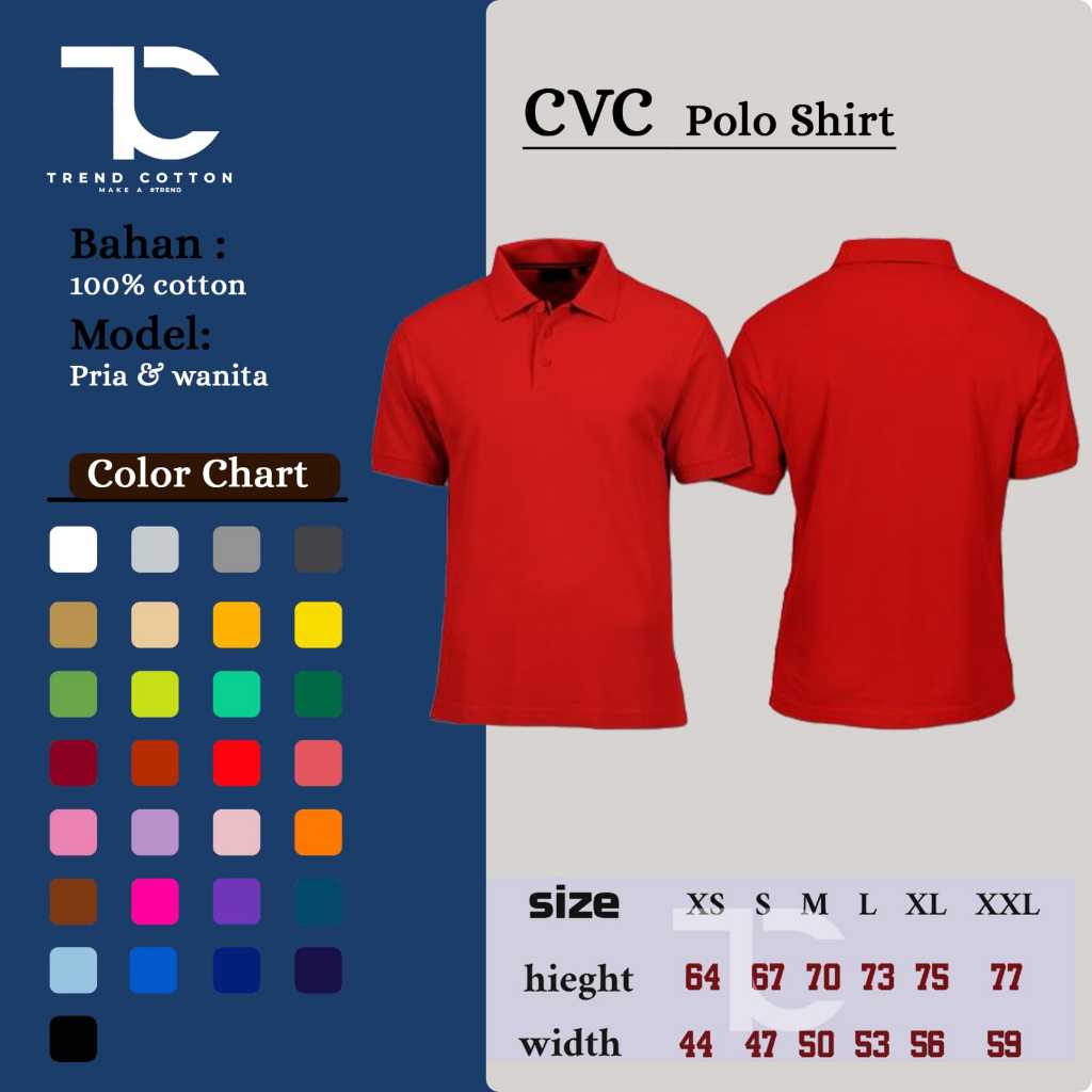 Polo CVC - Trend Cotton